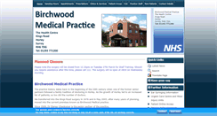 Desktop Screenshot of birchwoodmedicalpractice.co.uk